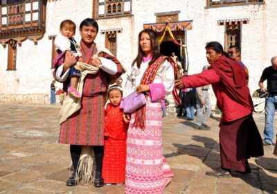 famille traditionnelle bhoutan