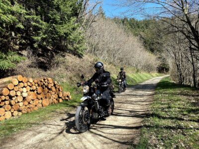 royal enfield with castle in france