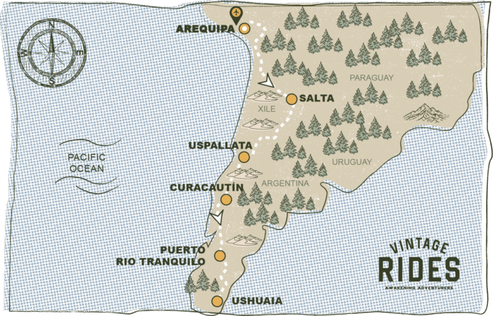 TRANSCONTINENTAL: AREQUIPA – USHUAIA