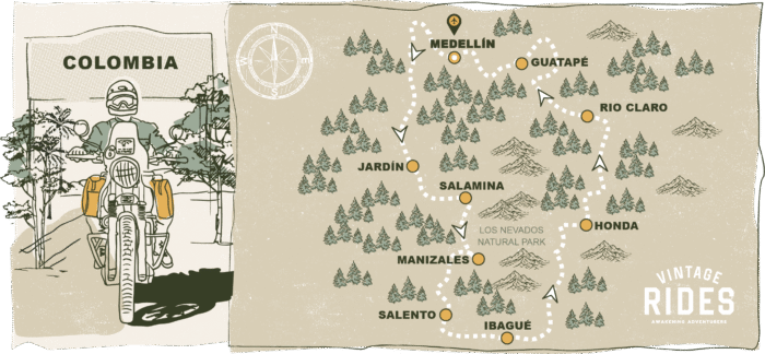 The Coffee Route through the Andes