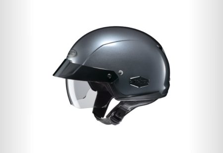 <h3>HJC IS-CRUISER</h3>

This helmet’s modern graphics and clear lines will appeal to riders looking to add-up a clean minimalistic touch to their attire. The shell is very light with a slide visor - a perfect combination for the ones who don’t want to compromise stylishness for comfortness. The tinted sun glass will allow to have additional weather protection if needed. Other features include a nylon strap D-Ring retention system. 

<strong>From $114.99</strong>