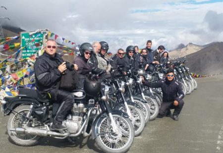 <h3>We understand you’re a rider and came with us on one of our <a href="https://www.vintagerides.travel/motorcycle-tour/india-himalaya/">motorcycle tours in Ladakh</a>, could you tell us more about it?</h3>
I've always enjoyed biking as my dad used to take me when I was younger. Nowadays, he rides a Royal Enfield Continental GT and I ride a 1976 Honda CB 400F. I sometimes take it out for road trips across France and the last trip I did was in Ireland. Last August, I discovered both India and Royal Enfields for the first time.