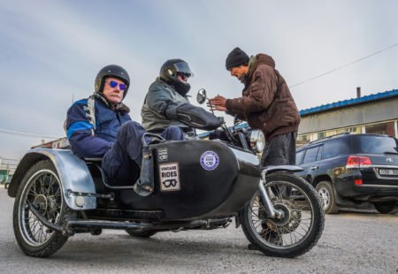 <h3>Jean, could you please tell us a little about the new sidecars that will take to frozen Lake Khövsgöl next February?</h3>

The Himalayan and its tailor-made Yeti 2 sidecar will glide onto the ice for the first time this winter! This little Royal Enfield trail bike proved its worth in the steppes this summer when we tested the new sidecars with a small group during a <a href="https://www.vintagerides.travel/motorcycle-tour/mongolia/east-side-story/">sidecar tour in Mongolia</a> last August. At Alternative Sidecar, we created the reinforced fibreglass body especially as we knew it would provide better protection from the cold than sheet steel.