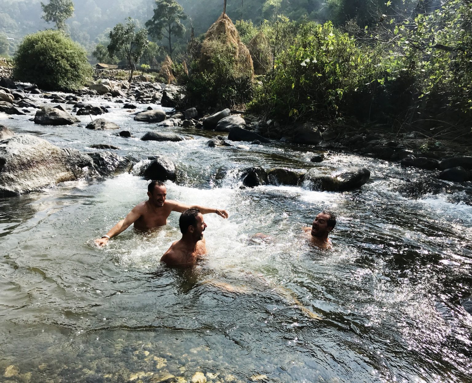 baignade rivière inde